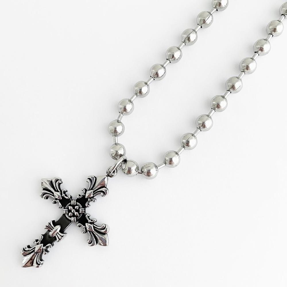 All Sides Flare Cross Necklace