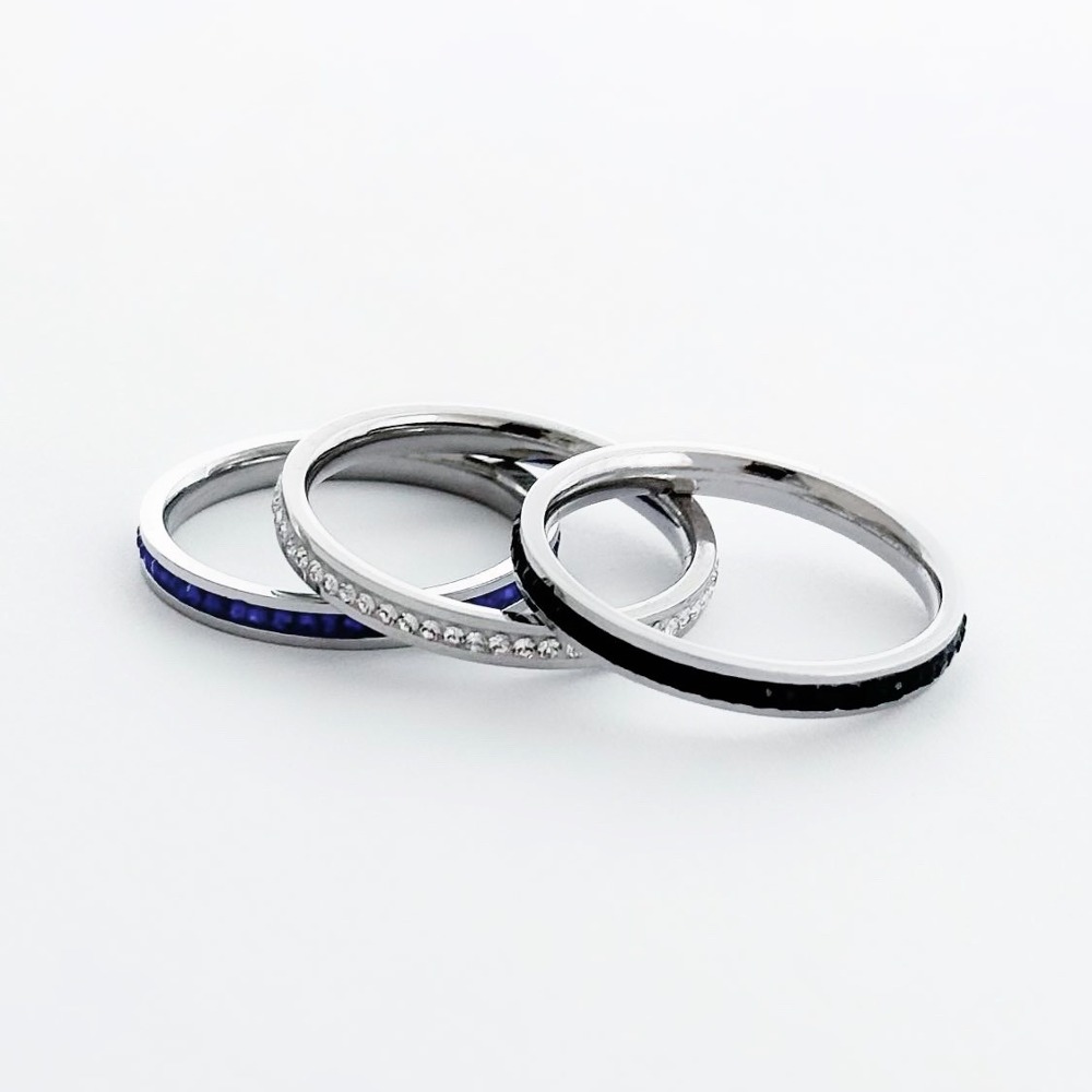 Basic crystal pin ring