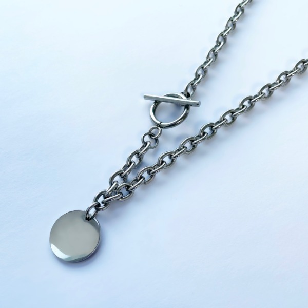 Coin Toggle bar Necklace