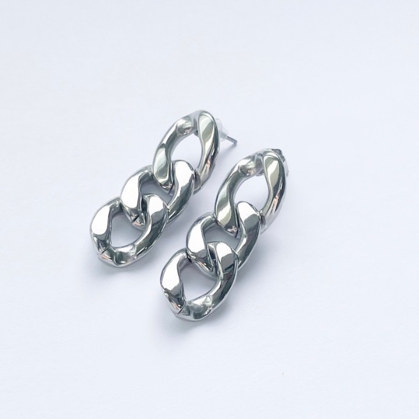 (한쌍판매) Basic Chain Earring