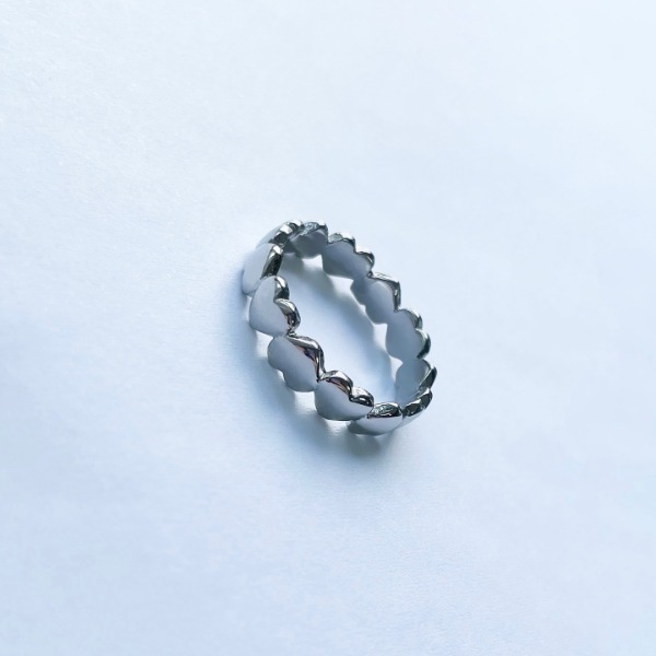 3D solid heart Ring
