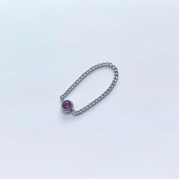 Ruby Pink Stone Ring