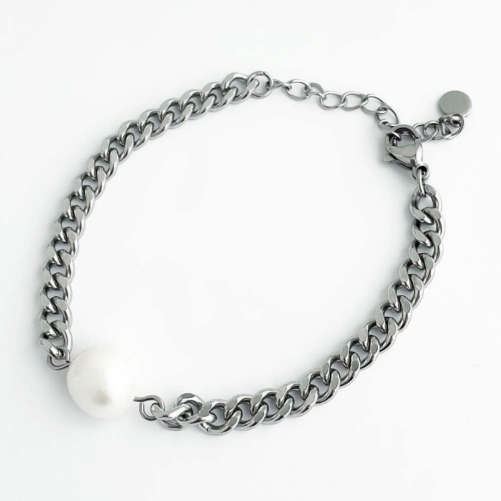 freshwater pearl Point chain bracelet