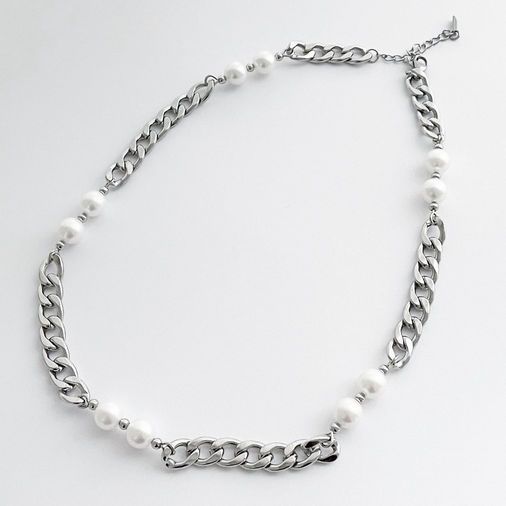 David Pearl Chain Necklace