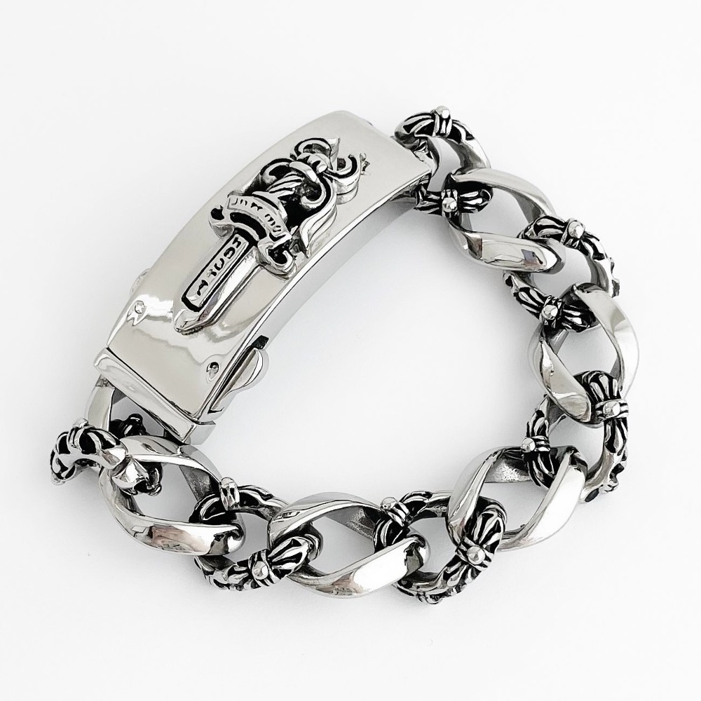 Knife Chrome Chain Bracelet